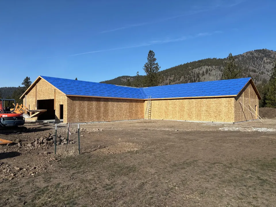 Handy's Construction warehouse and equipment yard in Missoula Montana