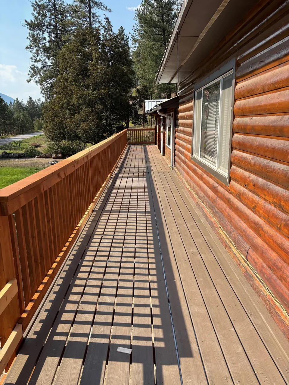 Custom composite deck built by Handy's Construction in Missoula MT