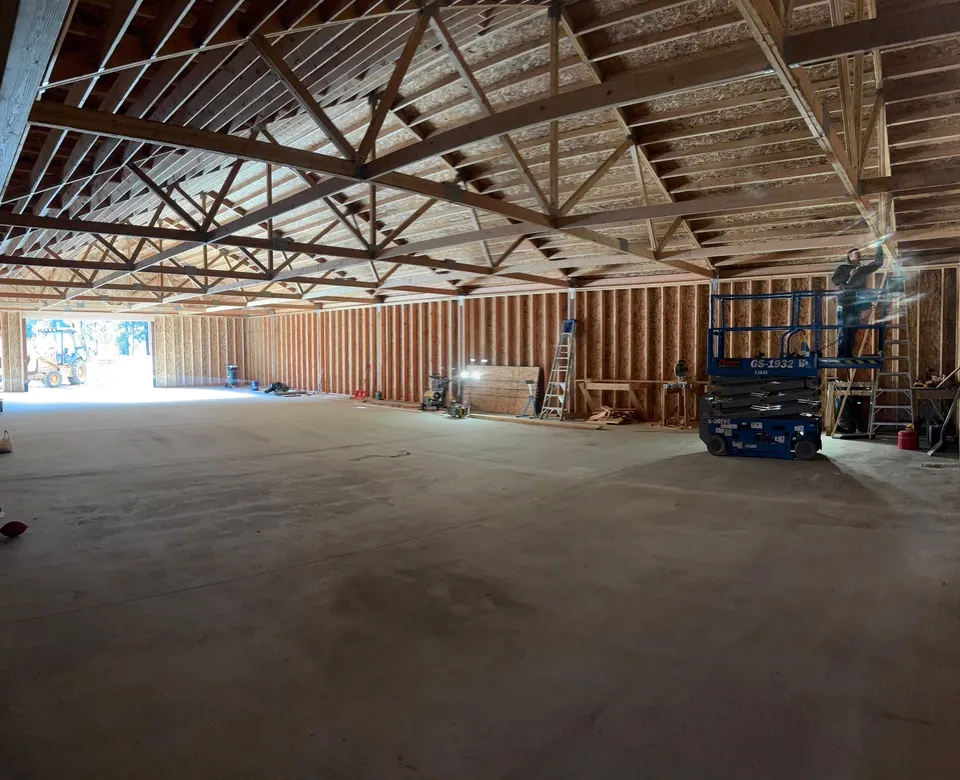 Interior of commercial warehouse built by Handy's Construction in Missoula MT